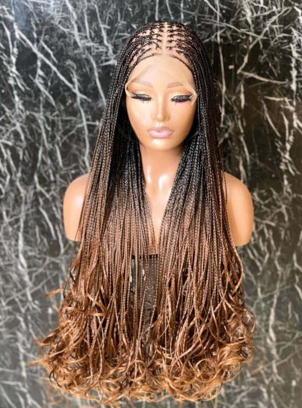 Clara Colour 33 Curly Twists Frontal Braided Wig